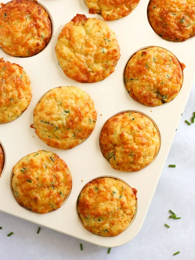 Savoury Muffins with Cheese and Sweetcorn