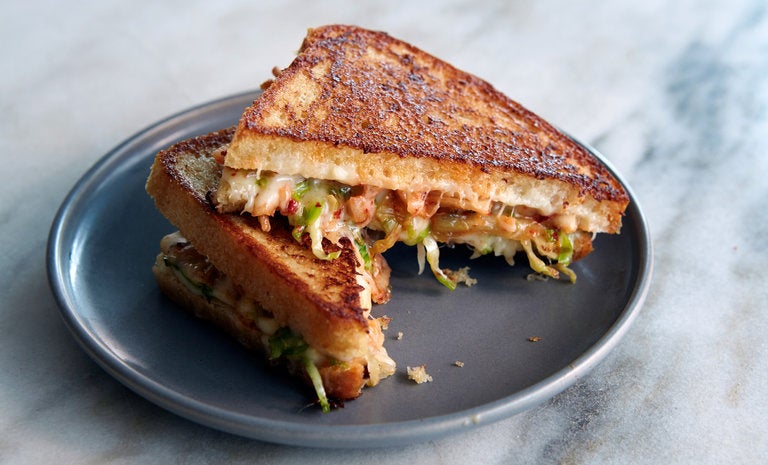 How to Make Kimchi Grilled Cheese