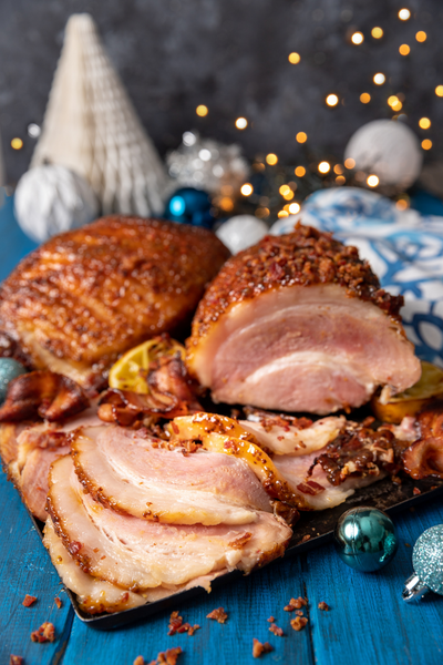 Maple Mustard Glazed Gammon with Bacon Crumble