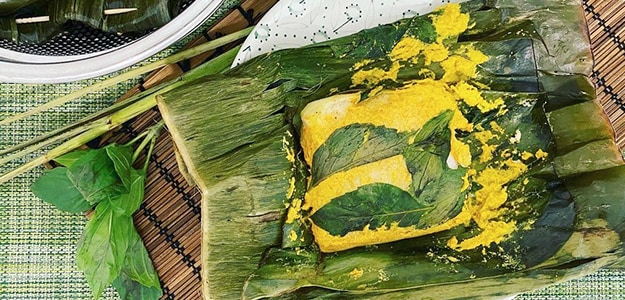 Steamed Fish In Banana Leaves